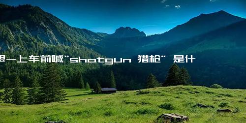 意思-上车前喊“shotgun 猎枪” 是什么意思？